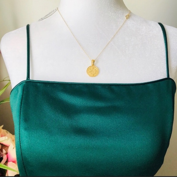 Alex evenings satin evening long gown - Picture 2 of 8